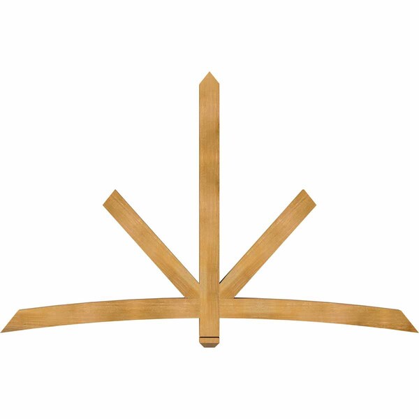 Ekena Millwork Alberta Rough Sawn Timber Gable Bracket, Western Red Cedar, 84"W x 53"H x 4"D x 4"F, 15/12 Pitch GBW084X53X0404ALB00RWR - main
